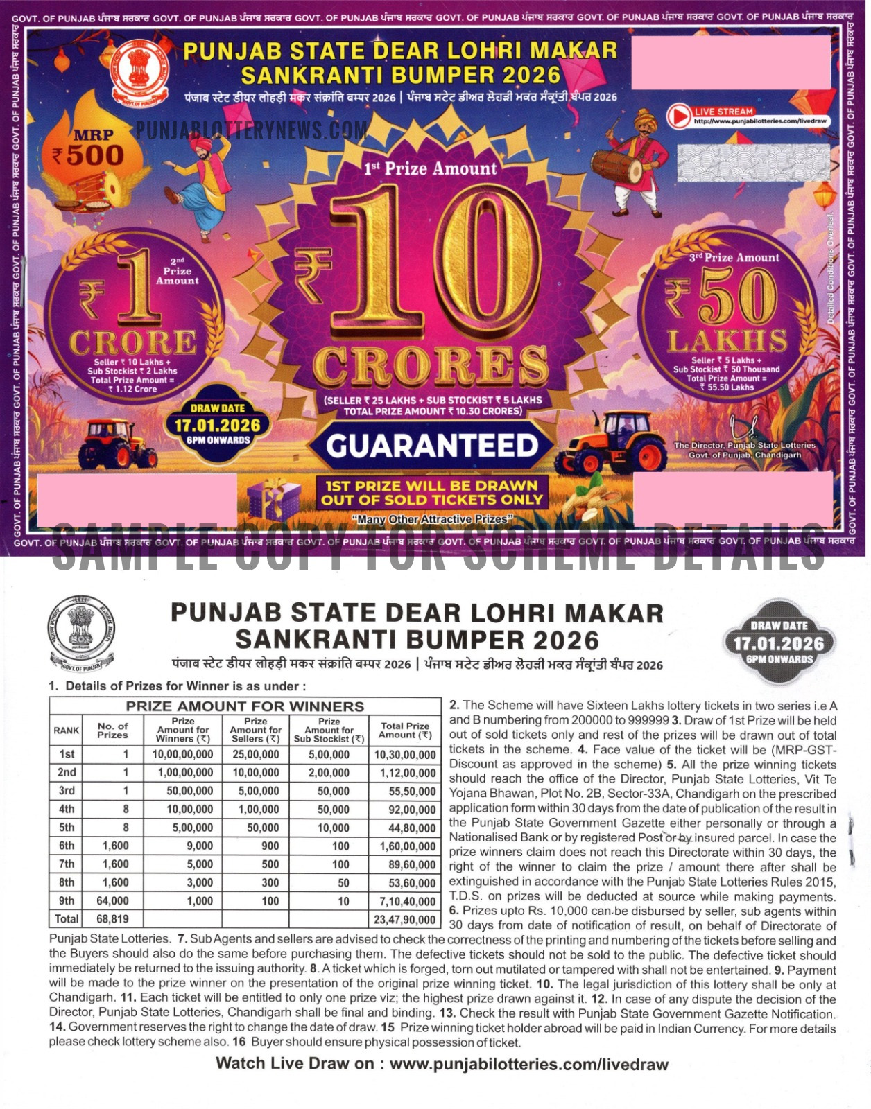 punjab-lohri-bumper-2026-full Punjab State Lottery